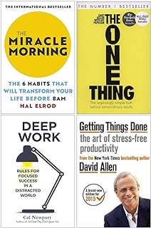 The miracle morning one thing deep work getting things done ensemble de 4. Faites de bonnes affaires en ligne avec DIAYTAR COTE D'IVOIRE, votre destination ultime pour des produits discount de qualité. Découvrez notre catalogue diversifié comprenant des articles pour la maison, l'électroménager, l'informatique, la mode et les gadgets. Optez pour des prix réduits sans compromettre sur la qualité grâce à DIAYTAR COTE D'IVOIRE .
