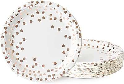 Assiettes jetables en papier de fête 25 pièces blanches roses et dorées. Faites des économies sur tous les fronts avec DIAYTAR COTE D'IVOIRE . Parcourez notre boutique en ligne et trouvez tout ce dont vous avez besoin, des appareils électroménagers dernier cri aux vêtements à la mode, en passant par les gadgets high-tech, le tout à des prix imbattables.