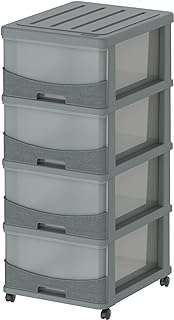 Armoire de rangement à 4 niveaux en cèdre cosmoplast avec tiroirs et roulettes. Ne dépensez pas plus que nécessaire - choisissez DIAYTAR COTE D'IVOIRE  pour vos achats en ligne. Parcourez notre vaste sélection d'articles discount, allant des produits pour la maison à l'électroménager, en passant par l'informatique, la mode et les gadgets, et profitez de remises exceptionnelles. Avec des prix aussi attractifs, vous pourrez économiser tout en vous offrant des produits de qualité.