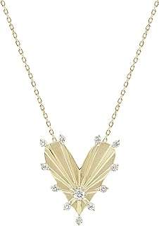 Collier coeur pour femme en or massif 10 carats et diamants. DIAYTAR COTE D'IVOIRE, votre partenaire de confiance pour des achats en ligne économiques et variés. Explorez notre sélection exceptionnelle d'articles discount pour la maison, l'électroménager, l'informatique, la mode et les gadgets, afin de trouver les meilleures affaires. Optimisez votre expérience d'achat grâce à DIAYTAR COTE D'IVOIRE  et réalisez des économies substantielles dès maintenant.