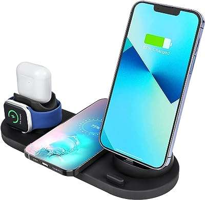 Support de chargeur sans fil sky touch station de chargement multifonction 6 en 1 pour apple. Découvrez DIAYTAR COTE D'IVOIRE, votre destination en ligne pour des bonnes affaires sans compromis sur la qualité. Parcourez notre large éventail de produits discount allant de l'électroménager à l'informatique en passant par la mode et les gadgets. Faites de vraies économies en choisissant le meilleur rapport qualité-prix.