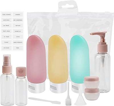 Chanede lot de 13 bouteilles de voyage en silicone rechargeables anti fuite 2 oz pour articles. DIAYTAR COTE D'IVOIRE, votre solution idéale pour acheter en ligne tous les articles dont vous avez besoin. Parcourez notre vaste sélection de produits discount allant de l'électroménager à l'informatique, en passant par la mode et les gadgets, et économisez sur chaque achat. Faites-vous plaisir sans vous ruiner avec DIAYTAR COTE D'IVOIRE .