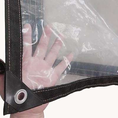 Bâche transparente grande couverture en pvc avec œillets auvent léger et imperméable tente pour piscine. DIAYTAR COTE D'IVOIRE  - La solution idéale pour des achats discount en ligne. Explorez notre gamme complète de produits pour la maison, l'électroménager, l'informatique, la mode et les gadgets, et bénéficiez de tarifs compétitifs. Simplifiez votre expérience d'achat avec notre boutique en ligne conviviale et découvrez des offres imbattables.