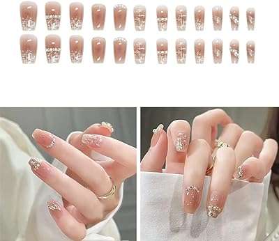 Goodrn 24 pièces faux ongles courts à pression avec colle pailletée. DIAYTAR COTE D'IVOIRE  - votre source incontournable de produits discount en ligne. Avec notre sélection diversifiée allant de la maison à l'électroménager, de l'informatique à la mode, profitez de tarifs défiant toute concurrence. Faites des économies intelligentes et commandez dès maintenant !