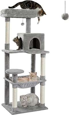 Arbre à chat d'intérieur petibella de 563 pouces tour plusieurs niveaux avec griffoir en sisal. La boutique en ligne DIAYTAR COTE D'IVOIRE  propose une large gamme de produits discount pour répondre à tous vos besoins. Obtenez les dernières innovations technologiques, les indispensables pour votre maison et une sélection de vêtements à la mode, le tout à des prix avantageux. Parcourez notre catalogue et profitez de réductions exceptionnelles !