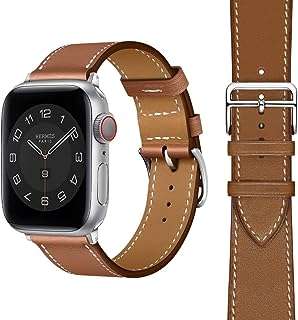 Bracelet en cuir véritable compatible avec apple watch 42 mm 44. Découvrez DIAYTAR COTE D'IVOIRE, la boutique en ligne généraliste qui propose une large sélection de produits à prix réduits : de l'électroménager à la mode en passant par l'informatique, trouvez tout ce dont vous avez besoin sans vous ruiner !