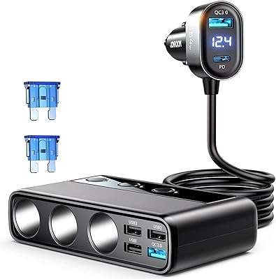 Adaptateur de chargeur de voiture 9 en 1 répartiteur allume cigare joyroom à 3 prises avec chargement. Profitez de rabais incroyables sur DIAYTAR COTE D'IVOIRE  et économisez sur tous vos achats! Que vous cherchiez des équipements high-tech, des produits de beauté, des articles pour animaux de compagnie ou même des meubles pour la maison, notre boutique en ligne généraliste vous propose les meilleurs prix du marché.