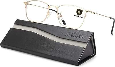 Livho lunettes anti-lumière bleue pour femmes et hommes lunettes tendance en fil