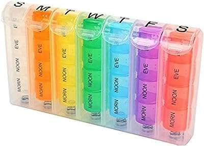 Une boîte de stockage de médicaments portable divisée en 7 jours. Bienvenue sur DIAYTAR COTE D'IVOIRE, votre source incontournable pour des achats malins en ligne. Explorez notre sélection diversifiée de produits discount, qui comprend tout, des indispensables quotidiens aux derniers gadgets technologiques. Profitez de nos prix imbattables et réalisez des économies dès aujourd'hui !