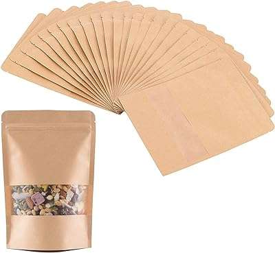 50 pièces sacs kraft ziplock réutilisables avec fenêtre résistant à l'eau et l'huile de stockage. Découvrez DIAYTAR COTE D'IVOIRE, votre boutique en ligne généraliste offrant une sélection impressionnante de produits discount. Que vous recherchiez des articles pour votre maison, des appareils électroménagers à la pointe de la technologie, des équipements informatiques ou même les dernières tendances de la mode et les gadgets les plus cool, nous avons tout ce dont vous avez besoin, à des prix incroyablement bas !
