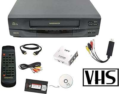 Lecteur de cassette vidéo magnavox vcr avec télécommande adaptateur usb convertisseur. DIAYTAR COTE D'IVOIRE  - Votre guichet unique pour des achats discount en ligne. Découvrez notre catalogue diversifié regorgeant de produits pour la maison, l'électroménager, l'informatique, la mode et les gadgets, le tout à des prix avantageux. Naviguez facilement sur notre site convivial et trouvez les meilleures offres pour vos besoins du quotidien.