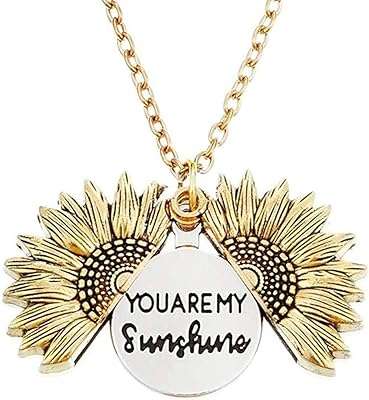 You are my sunshine collier pendentif tournesol gravé pour femmes filles avec une jolie. Trouvez les meilleurs bons plans chez DIAYTAR COTE D'IVOIRE, le go-to store en ligne pour tous vos besoins discount. Explorez notre large gamme de produits, des vêtements à la mode aux gadgets high-tech, et profitez de prix imbattables sans sacrifier la qualité !