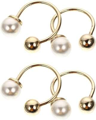 Helfty 4 pièces broches de broche en perles sécurité pour col. DIAYTAR COTE D'IVOIRE  vous offre des produits discount exceptionnels, sans compromis sur la qualité. Parcourez notre sélection variée comprenant des appareils électroménagers fiables, des gadgets innovants et des tendances mode à des prix défiant toute concurrence.