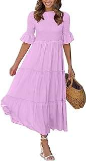 Robes d'été asymétriques pour femmes robe longue ample à manches bouffantes. DIAYTAR COTE D'IVOIRE, la boutique en ligne discount qui révolutionne votre shopping quotidien ! Profitez de prix mini sur une large gamme de produits, de la literie aux ordinateurs en passant par les appareils électroménagers et les tendances mode. Ne manquez pas nos offres exceptionnelles pour faire de bonnes affaires !