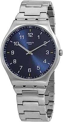 Montre pour homme swatch skin suite à quartz bleu et cadran. DIAYTAR COTE D'IVOIRE  - Le paradis des bonnes affaires en ligne ! Avec notre large éventail de produits discount, vous trouverez tout ce dont vous avez besoin à des prix incroyablement bas. Des articles pour la maison aux appareils électroménagers, des ordinateurs aux vêtements à la mode, des gadgets uniques aux accessoires indispensables, nous sommes votre guichet unique pour des économies inégalées !