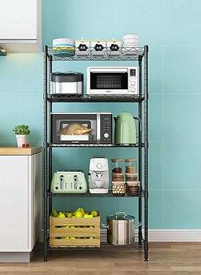 Étagère de rangement en fil métallique à 5 niveaux urpazar pour cuisine. DIAYTAR COTE D'IVOIRE, la boutique en ligne par excellence pour tous les amateurs de gadgets insolites et ludiques. Découvrez notre large sélection de produits à petit prix, parfaits pour surprendre et amuser votre entourage. De l'électronique à l'originalité débordante, laissez-vous tenter par nos gadgets innovants et créez la surprise en toutes occasions !