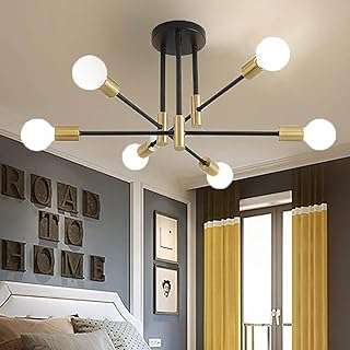 Huaqiangwang lustre spoutnik moderne semi niveau du milieu du siècle luminaire de plafond. Besoin de produits discount ? DIAYTAR COTE D'IVOIRE  est là pour vous ! Parcourez notre large éventail de produits allant des articles de maison aux gadgets dernier cri, et réalisez des économies sur chaque achat. Alors n'attendez plus, faites confiance à notre expertise pour vous offrir le meilleur au prix le plus bas !