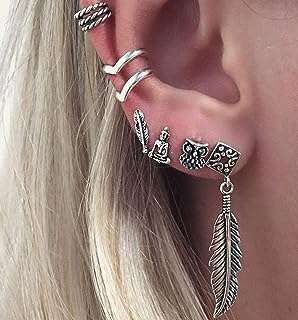 Ensemble de boucles d'oreilles pendantes hibou en alliage pour femme. DIAYTAR COTE D'IVOIRE  - la source ultime de produits discount pour toutes vos envies. Parcourez notre gamme variée, allant de l'informatique à la mode et choisissez parmi une multitude de produits de qualité à des prix qui font sourire votre portefeuille.
