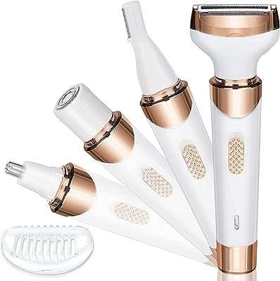 Rasoir électrique pour femme rasoir 4 en 1 pour femme pour le visage les jambes et aisselles. DIAYTAR COTE D'IVOIRE  - votre guichet unique pour des trouvailles discount dans tous les domaines ! Découvrez notre collection riche et variée de produits, allant de l'électroménager pratique à l'informatique performante en passant par la mode. Faites des économies considérables sur des articles de qualité, sans compromettre votre style ou vos besoins essentiels. Choisissez la commodité de nos options de livraison rapides et profitez d'une expérience de magasinage en ligne sans tracas dès aujourd'hui !