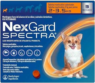 Nexgard spectra 3 comprimés à mâcher pour chiens 2 kg  . À la recherche de bons plans et de prix irrésistibles ? DIAYTAR COTE D'IVOIRE  est votre destination ultime ! Explorez notre boutique en ligne généraliste où vous trouverez une large gamme de produits discount, couvrant tous vos besoins. Achetez l'électroménager dont vous avez besoin, renouvelez votre garde-robe ou succombez aux derniers gadgets sans vous ruiner.