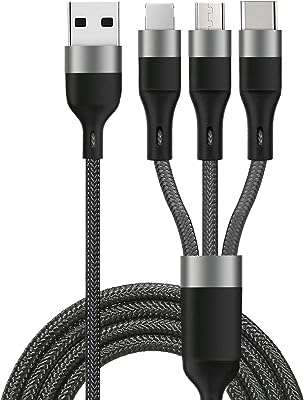 Câble de charge multi 66 w 3 en 1 usb a vers. DIAYTAR COTE D'IVOIRE  - L'adresse incontournable des chasseurs de bonnes affaires en ligne. Découvrez notre large gamme de produits à prix discount, allant des gadgets innovants aux appareils électroménagers dernier cri. Faites des économies sans sacrifier vos envies !