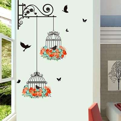 Pauvre mineur cages à oiseaux fleurs volants stickers muraux en vinyle pour chambre. Chez DIAYTAR COTE D'IVOIRE, nous rendons le shopping discount accessible à tous. Découvrez notre boutique en ligne où vous trouverez une large gamme de produits pour la maison, l'électroménager, l'informatique, la mode et les gadgets. Profitez de nos prix compétitifs pour réaliser des économies tout en vous faisant plaisir !