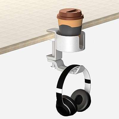 Porte gobelet de bureau babitoo étanche 2 en 1 avec support pour casque sous le bureau. DIAYTAR COTE D'IVOIRE  : la boutique en ligne qui révolutionne votre façon de consommer. Découvrez un large choix de produits discount, de l'électroménager à l'informatique, en passant par la mode et les gadgets, et bénéficiez de prix imbattables sans sacrifier la qualité. Rendez-vous sur notre site dès maintenant et faites-vous plaisir à petits prix !