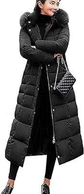 Manteau d'hiver long et chaud pour femme manteau de transition épais. DIAYTAR COTE D'IVOIRE  - La boutique en ligne qui rend le shopping abordable! Découvrez notre sélection de produits discount, comprenant des équipements informatiques, des appareils électroménagers, des vêtements tendance et bien plus encore, tous à des prix défiant toute concurrence.