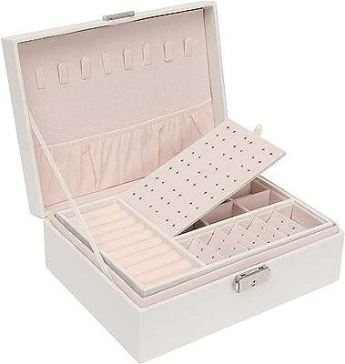 Boîte à bijoux pour femmes et filles grande boîte de rangement de voyage en cuir. DIAYTAR COTE D'IVOIRE  est votre destination en ligne pour trouver une vaste sélection de produits à prix réduits. Que vous recherchiez des articles pour la maison, des appareils électroménagers de qualité, du matériel informatique ou même des accessoires de mode tendance, vous êtes sûr de trouver les meilleures affaires chez nous !