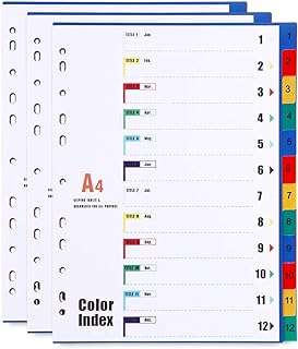 Séparateurs de dossiers a4 en plastique 12 pièces (paquet de 3) multicolores. Trouvez tout ce dont vous avez besoin à prix réduit chez DIAYTAR COTE D'IVOIRE . Notre boutique en ligne propose une large gamme de produits discount, de la décoration pour la maison aux appareils électroménagers, en passant par l'informatique et les dernières tendances de la mode. Explorez notre collection maintenant et profitez pleinement de nos tarifs avantageux !