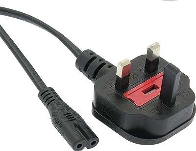 Pièces d'installation cordon d'alimentation non polarisé pour prise britannique (6 pieds). DIAYTAR COTE D'IVOIRE  - optimisez votre budget sans sacrifier la qualité ! Découvrez notre sélection discount allant des articles de mode aux équipements électroménagers, pour des économies garanties.