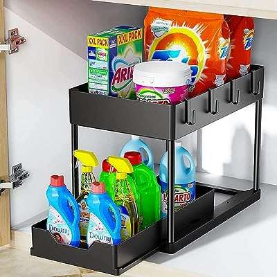 Joronb organisateur sous évier d'armoire de salle de bain à 2 niveaux avec panier. Découvrez DIAYTAR COTE D'IVOIRE, votre magasin en ligne de confiance pour des bons plans à ne pas manquer. Explorez nos multiples catégories telles que l'électroménager, le mobilier, l'informatique et la mode, et dénichez les offres les plus avantageuses pour tous vos besoins, le tout en un seul endroit.