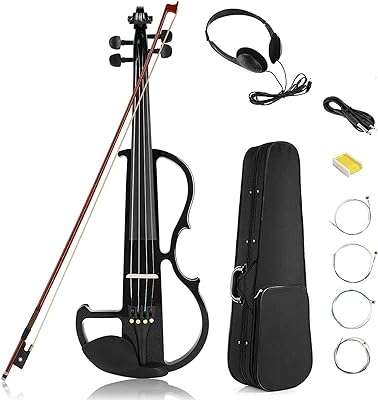 Violon électrique noir pleine taille 4 4 en bois dur antique métallisé silencieux avec raccords. Ne cherchez plus, DIAYTAR COTE D'IVOIRE  est le site discount ultime pour toutes vos envies shopping. Laissez-vous surprendre par notre gamme variée, allant des produits pour la maison aux accessoires high-tech indispensables à la vie moderne, et bénéficiez des prix les plus bas du marché. Explorez notre boutique en ligne dès aujourd'hui et faites de bonnes affaires en un clic !