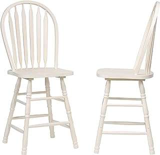 Tabouret de bar andrews sunset trading 24" | en bois massif blanc antique et marron. Ne dépensez pas une fortune pour obtenir ce que vous désirez ! Découvrez DIAYTAR COTE D'IVOIRE, votre boutique en ligne de référence pour des produits de qualité, allant de l'électroménager aux accessoires de mode, à des prix défiant toute concurrence.