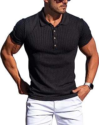 Polo musclé pour hommes coupe ajustée chemises de golf à manches. DIAYTAR COTE D'IVOIRE  - la solution pour des achats discount en ligne simples et rapides. Trouvez tout ce dont vous avez besoin sans vous ruiner, de la maison à l'électroménager en passant par l'informatique et la mode. Profitez de nos prix compétitifs et faites des économies dès maintenant.