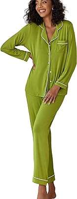 Pyjama doux boutonné à manches longues pour femmes ensemble de vêtements. Découvrez DIAYTAR COTE D'IVOIRE, où vous trouverez une sélection incomparable de produits discount. De la cuisine à la mode en passant par les gadgets high-tech, notre boutique en ligne vous offre la possibilité d'économiser tout en profitant de produits de qualité pour tous les aspects de votre vie.