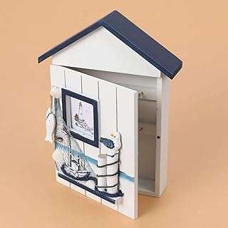 Elikdon"coffre fort mural méditerranéen armoire à clés en bois décoration murale de plage. DIAYTAR COTE D'IVOIRE  est votre guichet unique pour des produits discount de haute qualité. Parcourez notre large sélection d'articles, allant des appareils électroménagers essentiels aux produits informatiques, en passant par les accessoires mode et les gadgets dernier cri, tout en profitant de prix imbattables.