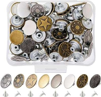 Yakamoz ensemble de réparation de boutons de rechange pour jeans en métal de 17. DIAYTAR COTE D'IVOIRE, le choix intelligent pour des acheteurs avisés. Parcourez notre vaste collection de produits à prix réduits, allant des articles ménagers aux gadgets futuristes, pour des achats malins en un clic.