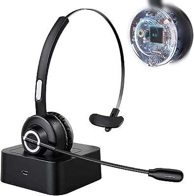 Casque bluetooth avec micro casque mains libres sans fil à réduction de bruit pour ordinateur. DIAYTAR COTE D'IVOIRE, votre carrefour en ligne pour des affaires incroyables ! Préparez-vous à être émerveillé par notre vaste gamme de produits discount, allant de l'équipement domestique à l'électroménager, en passant par l'informatique, la mode tendance et les gadgets à prix réduits.