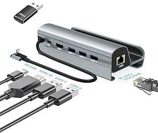 Steamdeck 6 en 1 en aluminium avec hdmi 4k @ 60hz gigabit ethernet. Bienvenue chez DIAYTAR COTE D'IVOIRE, la boutique en ligne discount pour toutes vos envies. Découvrez notre sélection exclusive de produits discount pour la maison, l'électroménager, l'informatique et la mode, et faites des économies tout en conservant la qualité. Ne manquez pas nos offres incroyables sur les derniers gadgets à la pointe de la technologie.