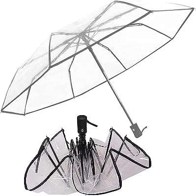 Parapluie transparent parapluie à bulles transparent pour femme ouverture et fermeture automatique de voyage. DIAYTAR COTE D'IVOIRE  - votre destination pour des produits de qualité à prix réduits. Parcourez notre boutique en ligne pour trouver des offres exceptionnelles sur des articles de maison, d'électroménager, de mode et de gadgets, et économisez tout en enchérissant votre style de vie.