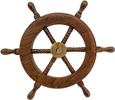 Roue de bateau en bois iplay décoration de gouvernail de navire roue de barre. Découvrez DIAYTAR COTE D'IVOIRE, votre boutique en ligne généraliste offrant une sélection impressionnante de produits discount. Que vous recherchiez des articles pour votre maison, des appareils électroménagers à la pointe de la technologie, des équipements informatiques ou même les dernières tendances de la mode et les gadgets les plus cool, nous avons tout ce dont vous avez besoin, à des prix incroyablement bas !