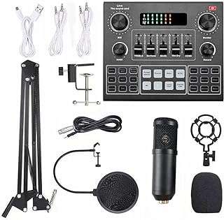 Carte son live multifonctionnelle v9 et microphone de commentaires kit à condensateur bm800 pour podcasting. À la recherche d'idées cadeaux originales et abordables ? Parcourez notre sélection de gadgets à prix discount sur DIAYTAR COTE D'IVOIRE  et faites plaisir à vos proches sans vous ruiner. Des gadgets high-tech aux objets insolites, notre boutique en ligne saura vous surprendre.