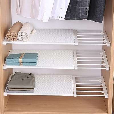 Étagère extensible pour armoire étagère de rangement réglable organisateur de placard pour chaussures. Découvrez DIAYTAR COTE D'IVOIRE, votre source incontournable pour des produits discount de premier choix. Parcourez notre vaste sélection d'appareils électroniques, de gadgets dernier cri, d'articles ménagers indispensables et bien plus encore, le tout à des prix imbattables.