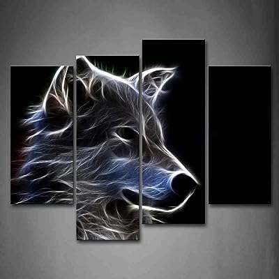 Impression d'art mural sur toile de loup gris décoration d'intérieur moderne. Faites des économies intelligentes avec DIAYTAR COTE D'IVOIRE  - la boutique en ligne qui réunit tous vos besoins essentiels à des prix imbattables. Explorez notre vaste gamme de produits de la maison, de l'électroménager à l'informatique en passant par la mode et les gadgets, et découvrez comment prendre soin de votre budget sans faire de compromis sur la qualité.