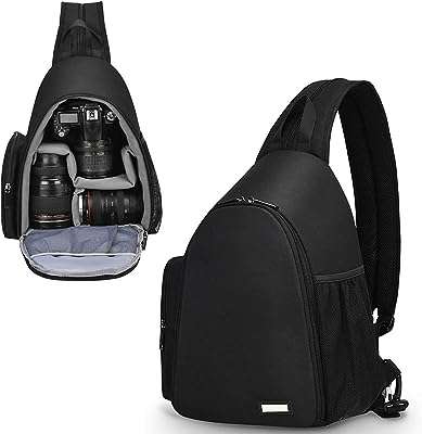 Sac pour appareil photo sac à dos bandoulière avec support pour trépied