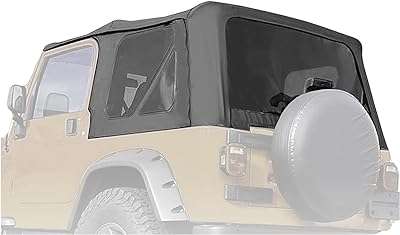 Hikasa soft top convertible compatible avec jeep wrangler tj 1997 2006 avec vitres arrière teintées en vinyle. DIAYTAR COTE D'IVOIRE  est la boutique en ligne idéale pour les chasseurs de bonnes affaires. Explorez notre vaste choix de produits à prix discount, parmi lesquels l'électroménager, l'informatique, la mode et les gadgets, et économisez tout en vous faisant plaisir !