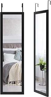 Miroir plat américain au dessus de la porte pleine longueur avec supports de suspension pour chambre. DIAYTAR COTE D'IVOIRE  - la source ultime de produits discount pour toutes vos envies. Parcourez notre gamme variée, allant de l'informatique à la mode et choisissez parmi une multitude de produits de qualité à des prix qui font sourire votre portefeuille.