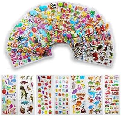 Pack d'autocollants pour enfants assortis animaux chiffres fruits poissons dinosaures. DIAYTAR COTE D'IVOIRE  - la boutique en ligne par excellence pour des achats malins. Explorez notre gamme complète de produits discount, allant des indispensables pour la maison à la dernière technologie, sans oublier les dernières tendances mode. Économisez gros en achetant intelligemment avec nous.