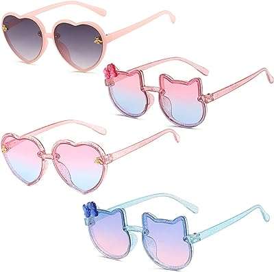 4 paires de lunettes de soleil pour enfants filles tout petits plage en plein. DIAYTAR COTE D'IVOIRE  : la solution idéale pour des achats malins en ligne. Profitez de notre large gamme de produits discount, allant des appareils électroménagers essentiels aux dernières tendances de la mode, en passant par les accessoires informatiques indispensables, et économisez tout en vous faisant plaisir.